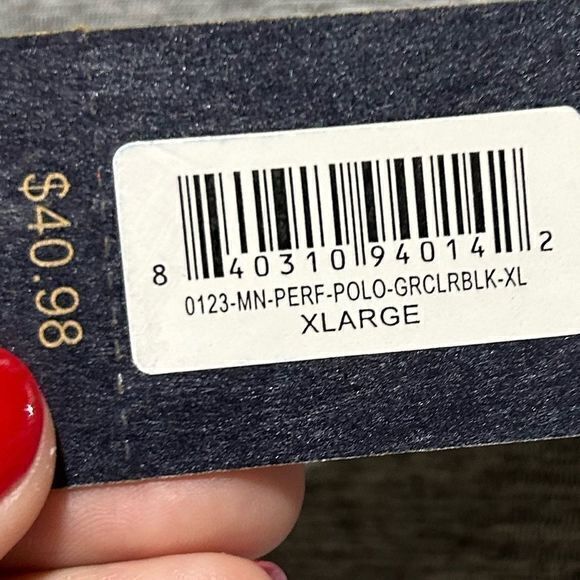 NWT Simply Southern Men's Performance Colorblock Polo Shirt Grey Size XL‎ - Picture 7 of 7